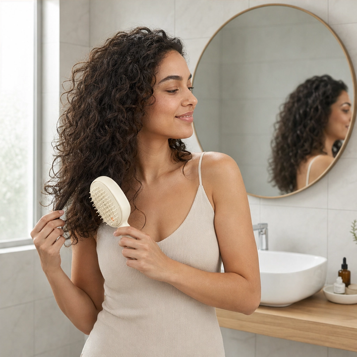 Glissette™ – 2-in-1 Misting Detangle &amp; Massage Hair Brush + 50% OFF
