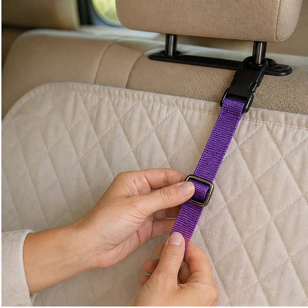 Anchorpaw™ – 2-in-1 Adjustable Dog Car Seat Belt &amp; Walking Leash + 50% OFF