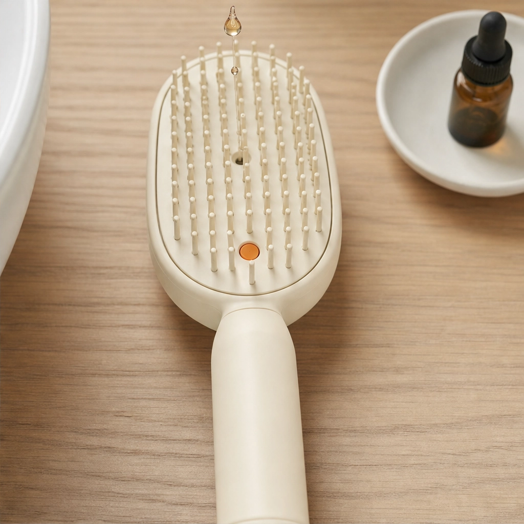 Glissette™ – 2-in-1 Misting Detangle &amp; Massage Hair Brush + 50% OFF