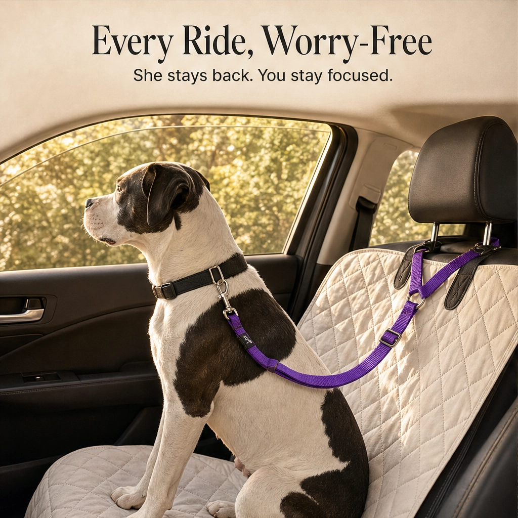 Anchorpaw™ – 2-in-1 Adjustable Dog Car Seat Belt &amp; Walking Leash + 50% OFF