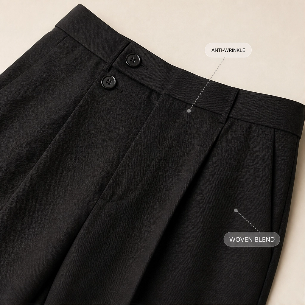 Beckford™ – Pleated Wide-Leg Suit Pants, Wrinkle-Resistant Drape Fabric + 50% OFF