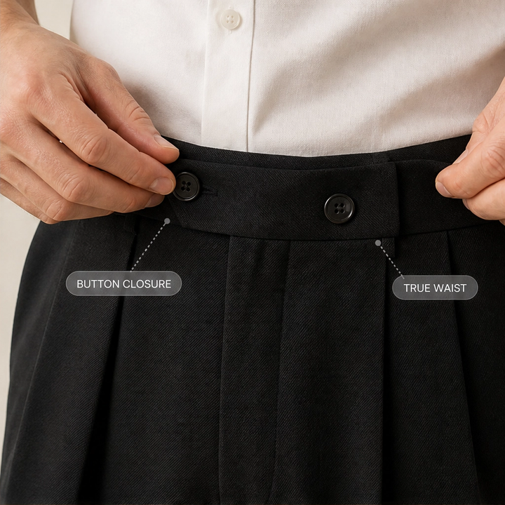 Beckford™ – Pleated Wide-Leg Suit Pants, Wrinkle-Resistant Drape Fabric + 50% OFF