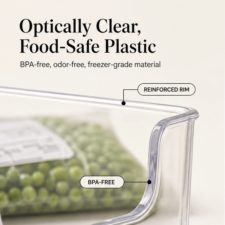 Clearnook™ – Crystal-Clear Stackable Freezer &amp; Fridge Storage Bins with Handles + 50% OFF