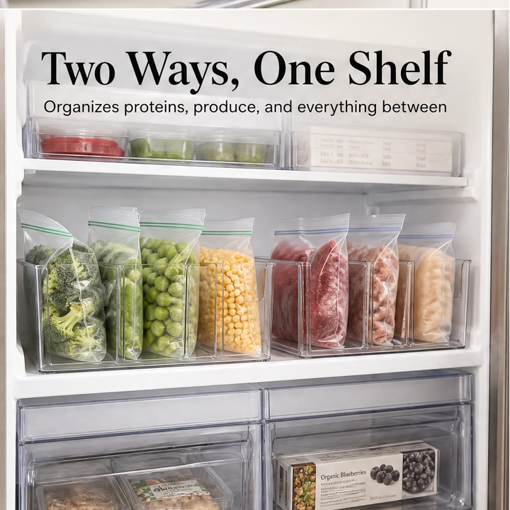 Clearnook™ – Crystal-Clear Stackable Freezer &amp; Fridge Storage Bins with Handles + 50% OFF