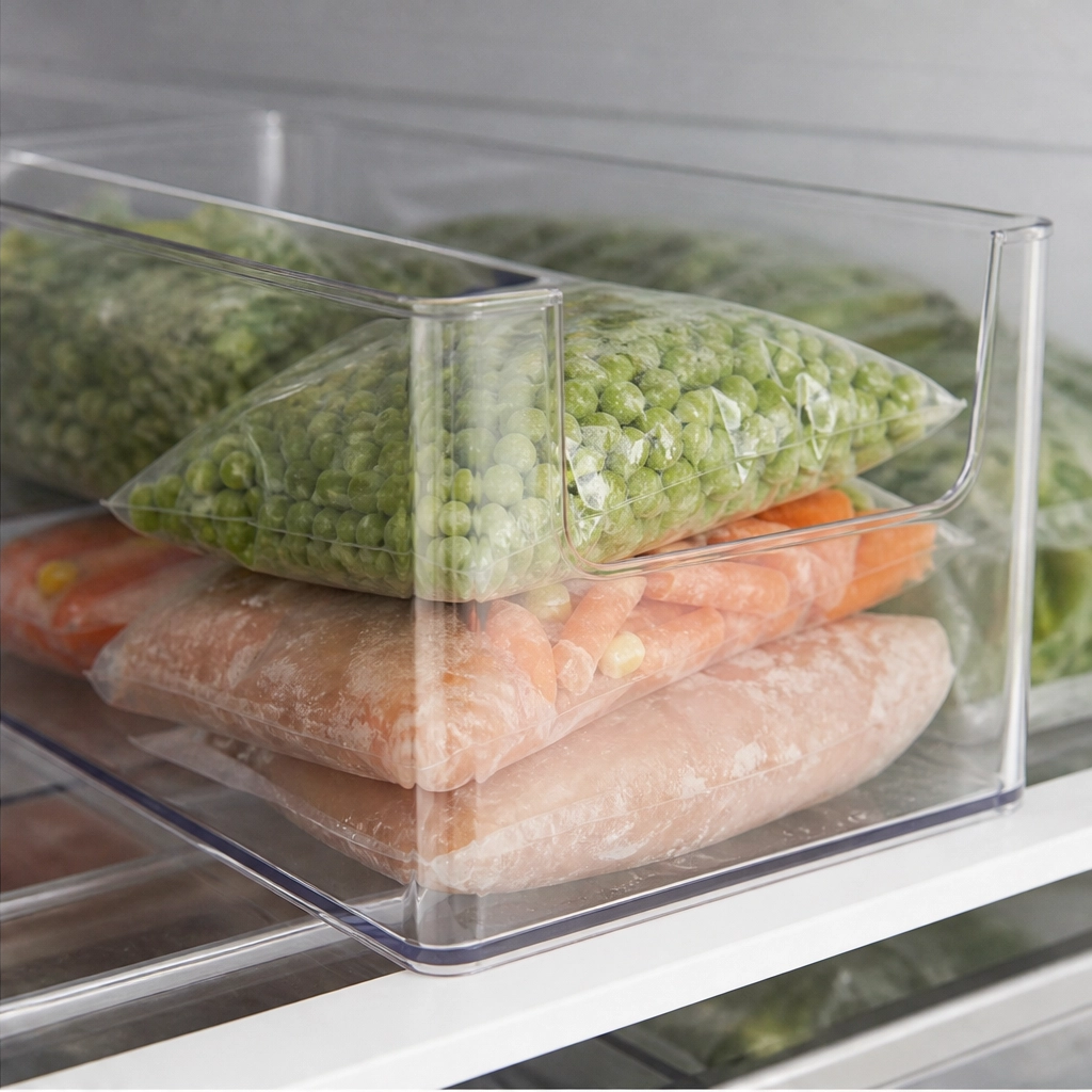 Clearnook™ – Crystal-Clear Stackable Freezer &amp; Fridge Storage Bins with Handles + 50% OFF