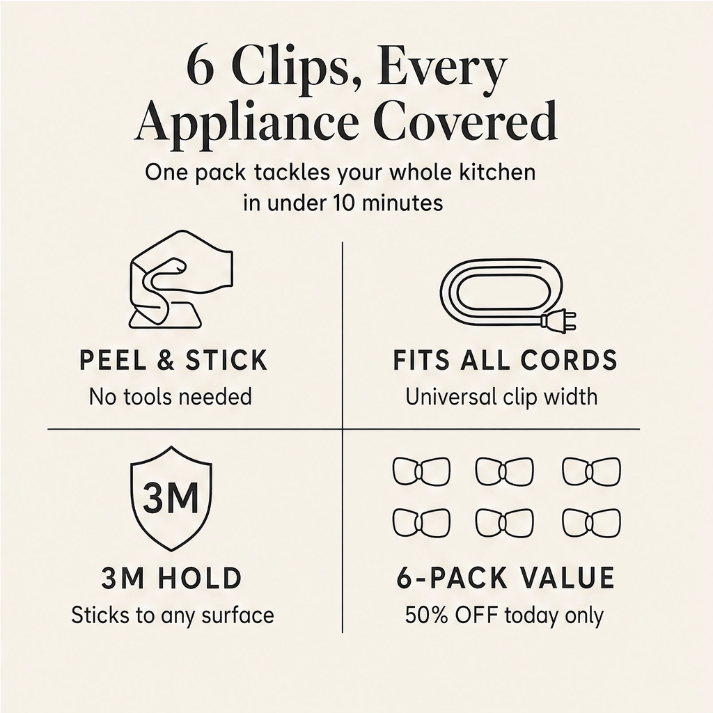 Stowen – Stick-On Cord Winder for Tidy, Tangle-Free Appliance Cables + 50% OFF