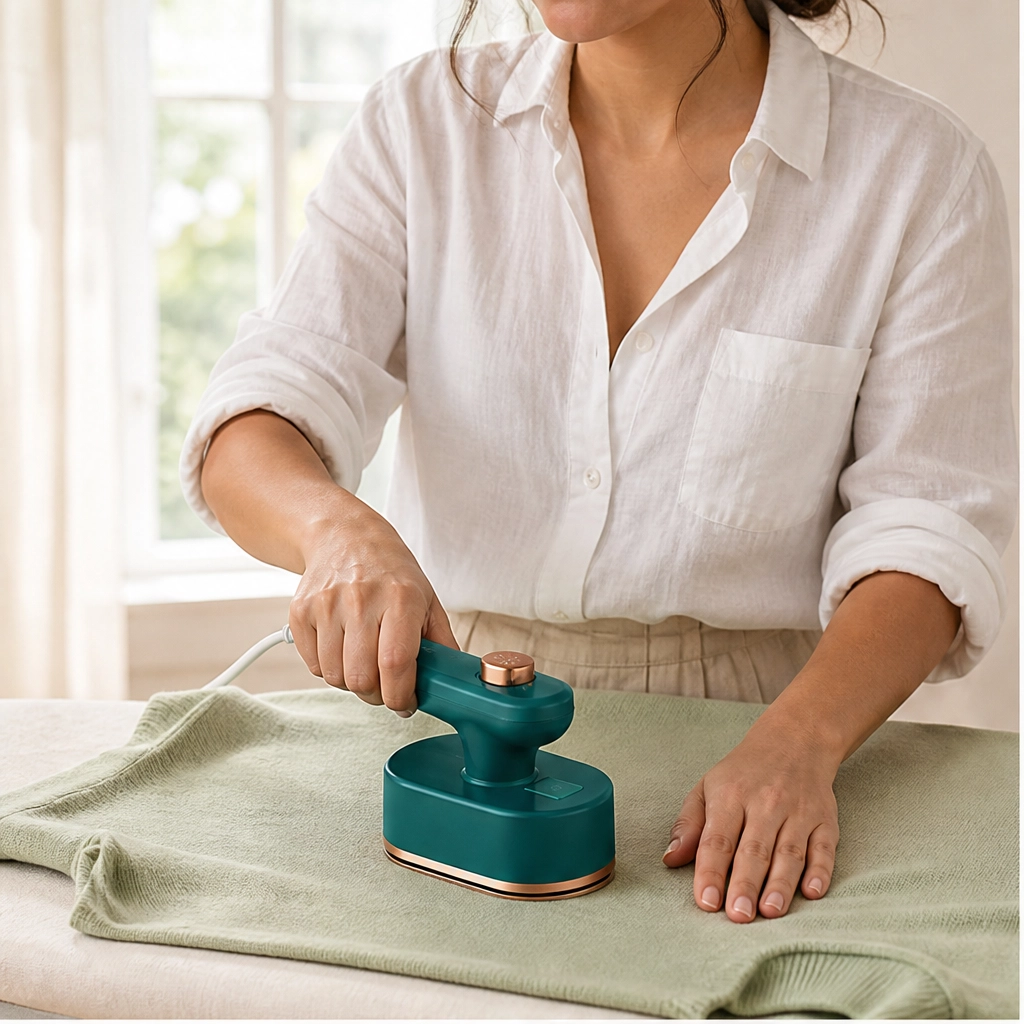 Crispa – Mini Portable Steam Iron with Titanium Plate &amp; Dual Dry/Steam Modes + 50% OFF