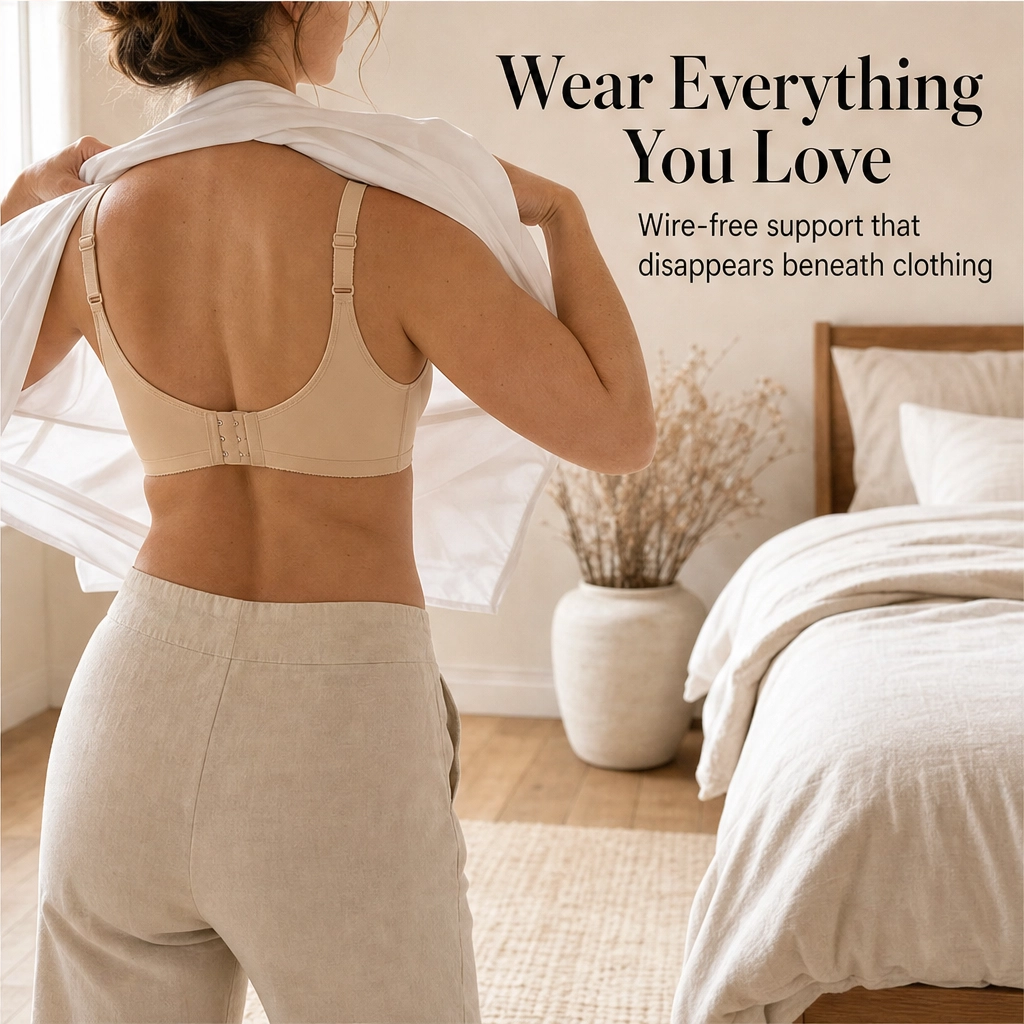 Soleva™ – Full-Coverage Wide-Band Comfort Minimizer Bra + 50% OFF