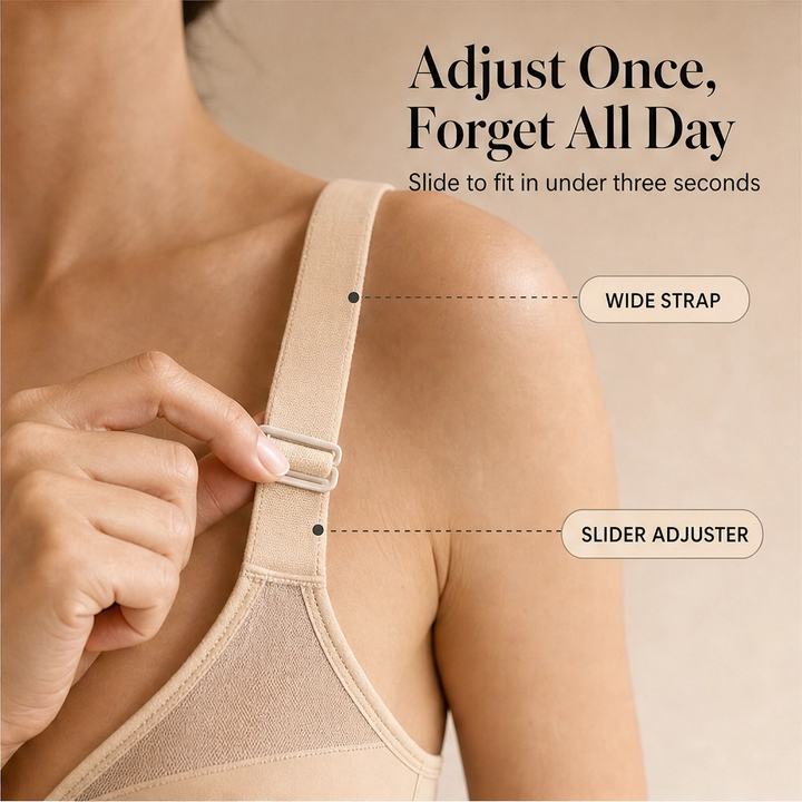 Soleva™ – Full-Coverage Wide-Band Comfort Minimizer Bra + 50% OFF