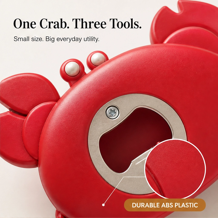 Pinchet – 3-in-1 Magnetic Crab Bottle Opener, Box Cutter &amp; Mini Scissors + 50% OFF