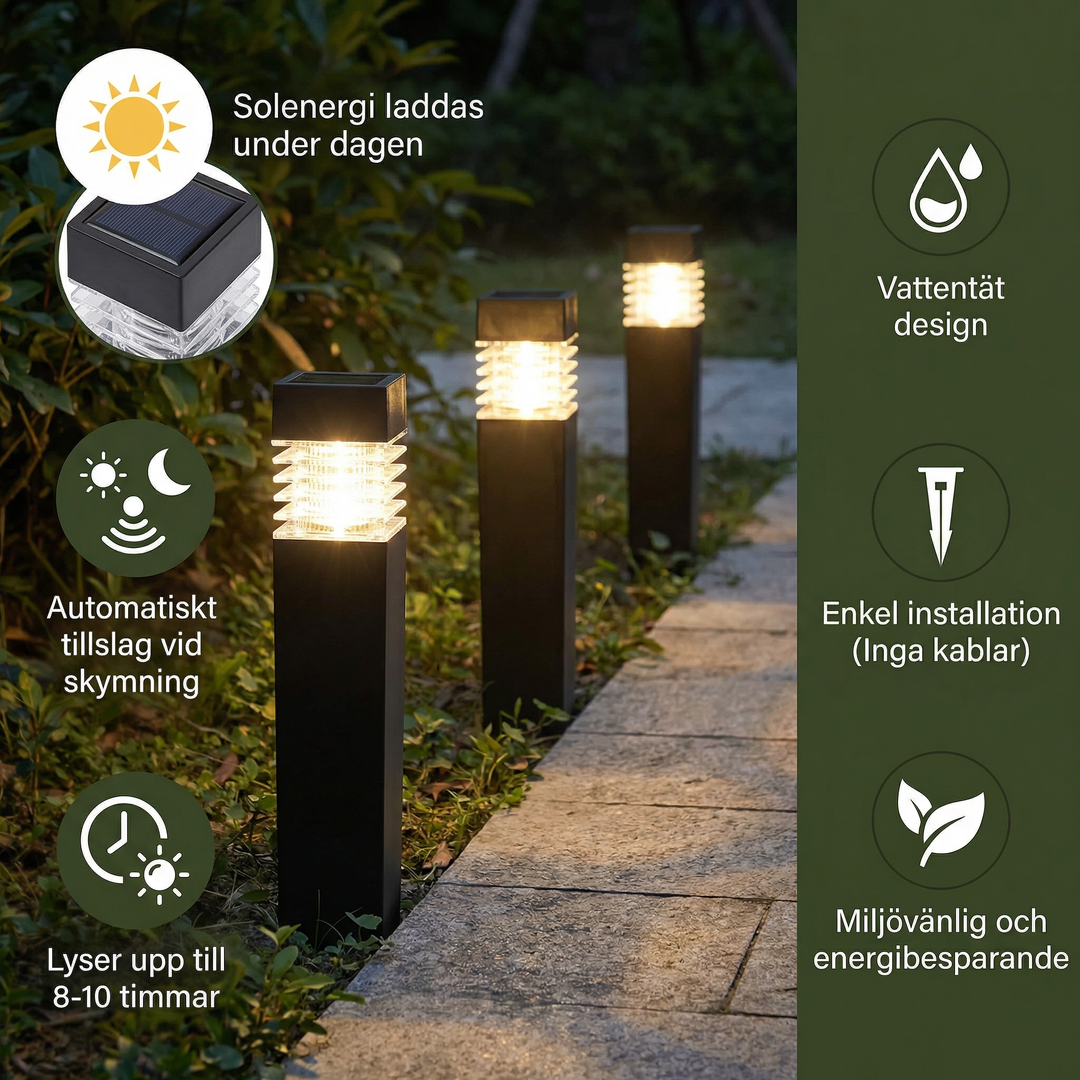 The AuraGlow Solar Ground Lights — Effortless Garden Ambiance + 50% OFF