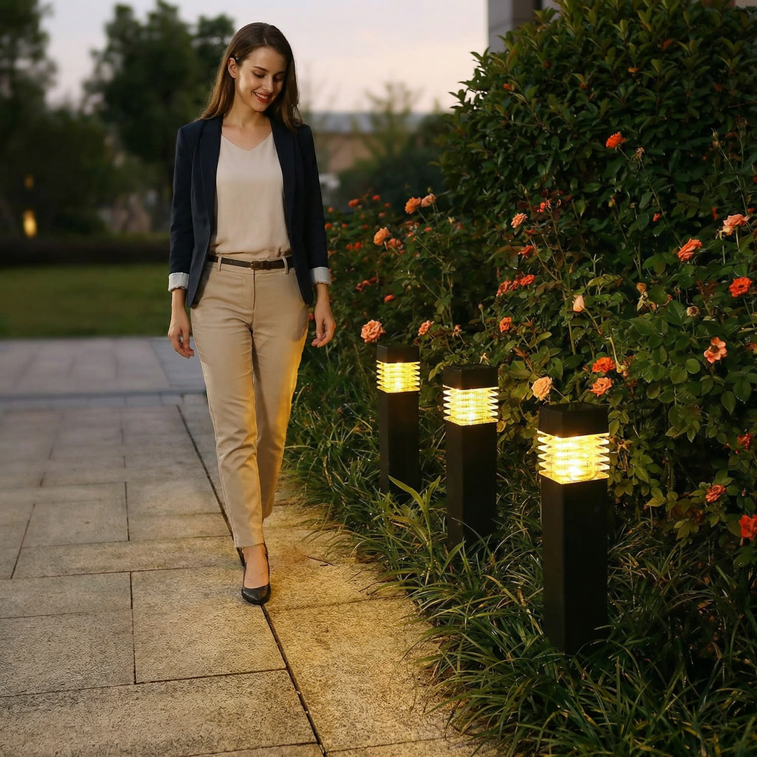 The AuraGlow Solar Ground Lights — Effortless Garden Ambiance + 50% OFF