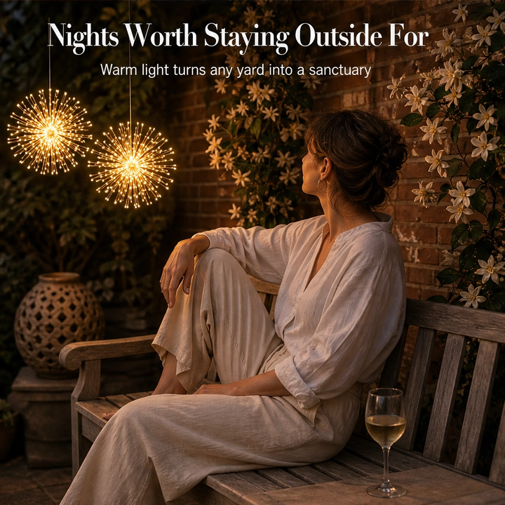 Sparkfern™ – Solar-Powered Firework String Lights for Yard &amp; Patio + 50% OFF