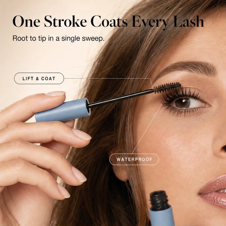 Lumiflé™ – Lengthening, Curling &amp; Smudge-Proof Waterproof Mascara + 1+1 FREE