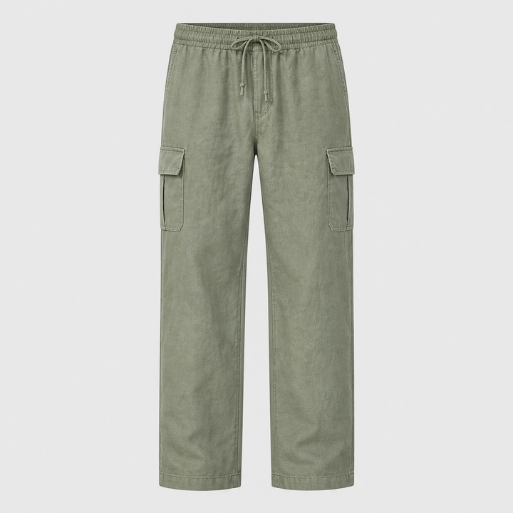 Driftwell™ – Breathable Cotton-Linen Wide-Leg Cargo Pants + 50% OFF
