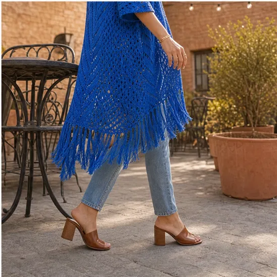 Sundrift™ – Breathable Open-Knit Fringe Cover-Up Cardigan + 50% OFF