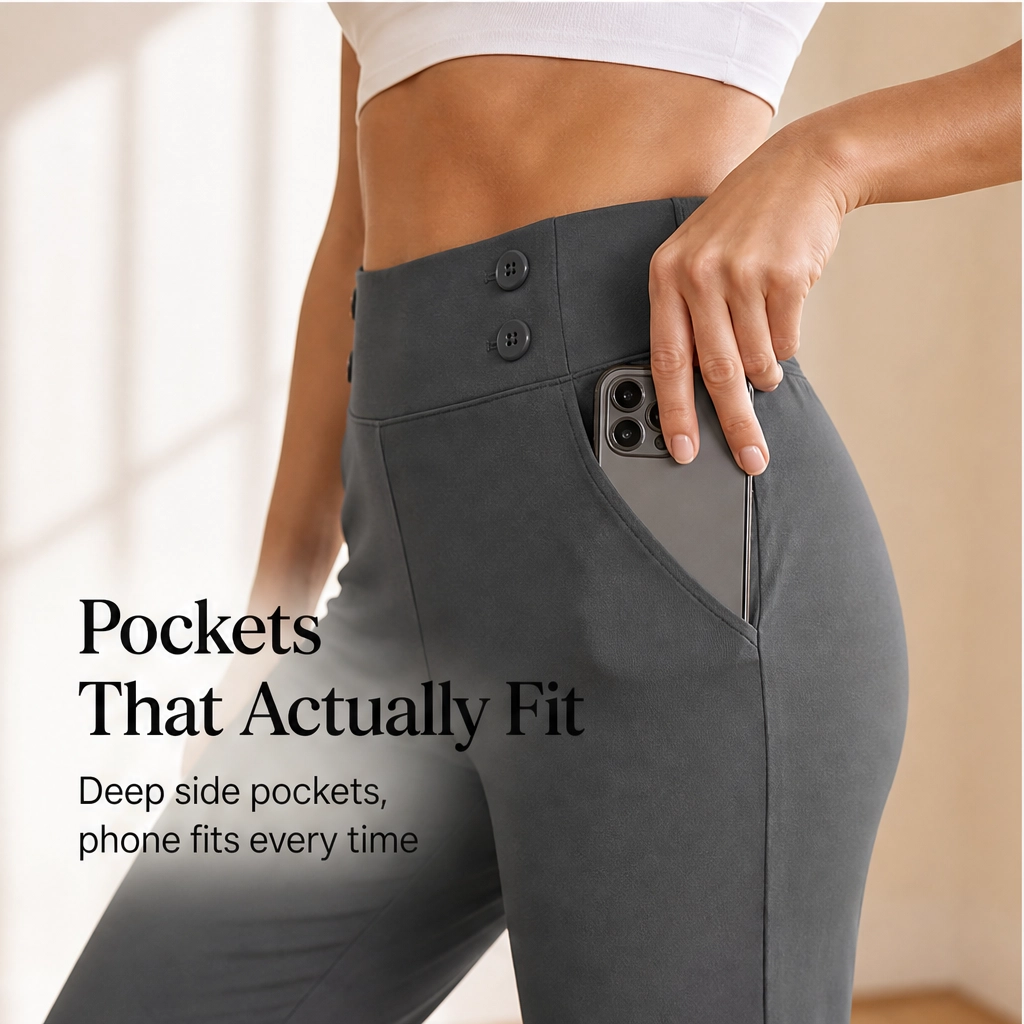 Sculptelle™ – Tummy-Sculpting 4-Way Stretch Capri Yoga Pants + 50% OFF