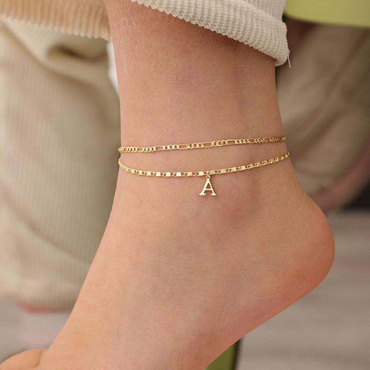 The AuraGlow Layered Anklet — Elegant Rhinestone Brilliance + 50% OFF