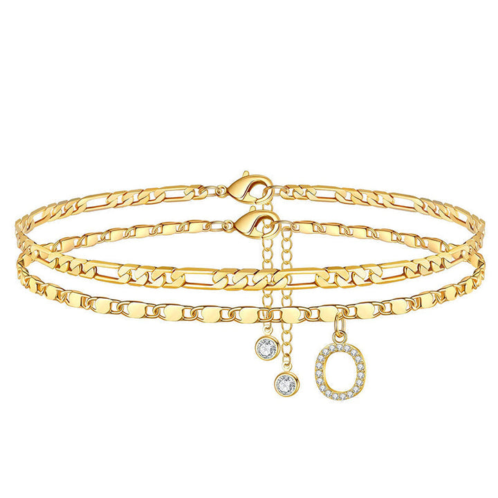 The AuraGlow Layered Anklet — Elegant Rhinestone Brilliance + 50% OFF