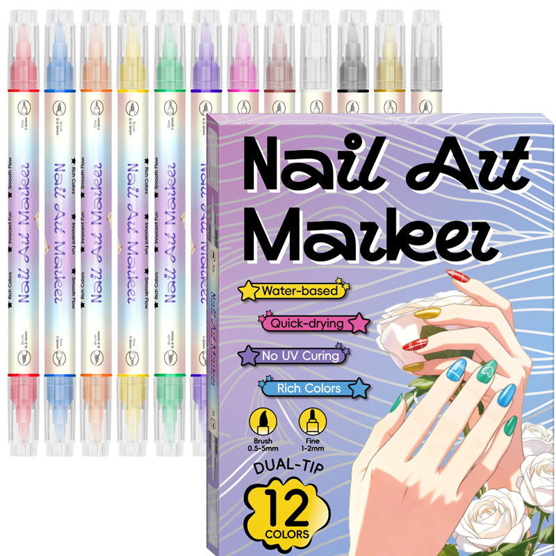Petalink™ – Dual-Tip Nail Art Marker Pens, Water-Based &amp; Quick-Dry + 50% OFF