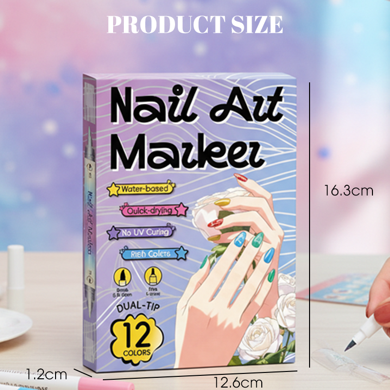Petalink™ – Dual-Tip Nail Art Marker Pens, Water-Based &amp; Quick-Dry + 50% OFF