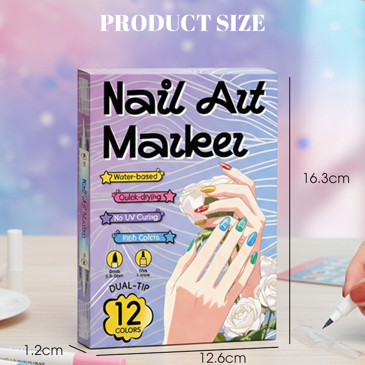 Petalink™ – Dual-Tip Nail Art Marker Pens, Water-Based &amp; Quick-Dry + 50% OFF