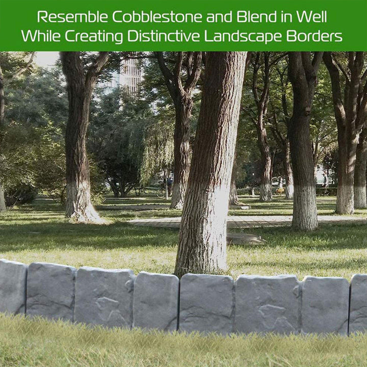 Cobblecroft™ – Interlocking Faux-Stone Garden Edging Panels + 50% OFF