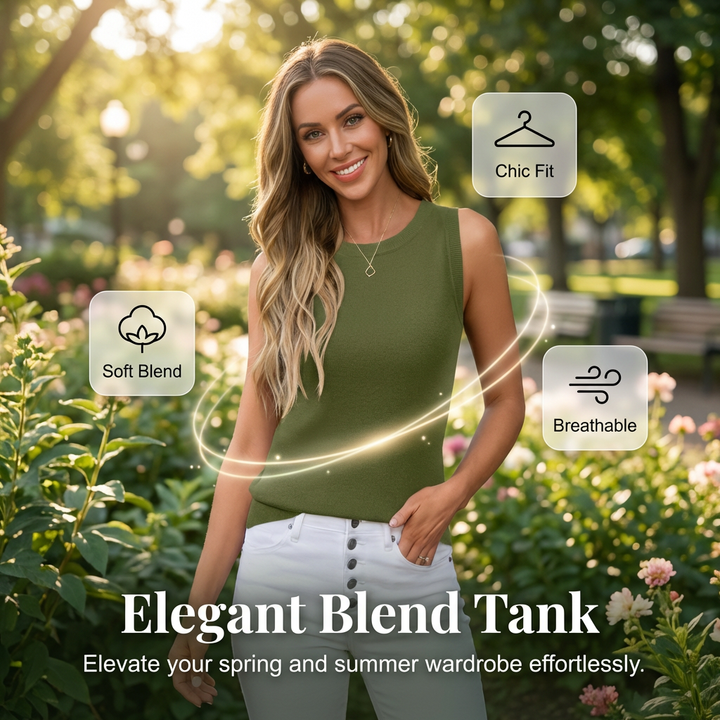 Poise™ – Seasonless Ribbed Knit Sleeveless Tank Top for Women + 50% OFF
