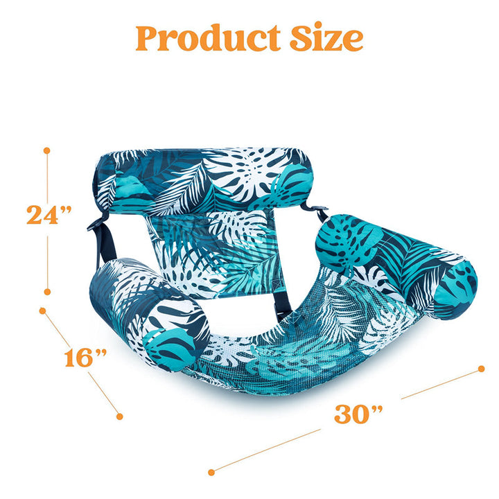 Driftcove™ – Inflatable 3-Pillow Floating Pool Chair with Supportive Headrest + 50% OFF