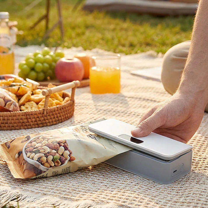 Krispen™ – 2-in-1 Rechargeable Mini Bag Sealer &amp; Cutter with 6 Heat Settings + 50% OFF