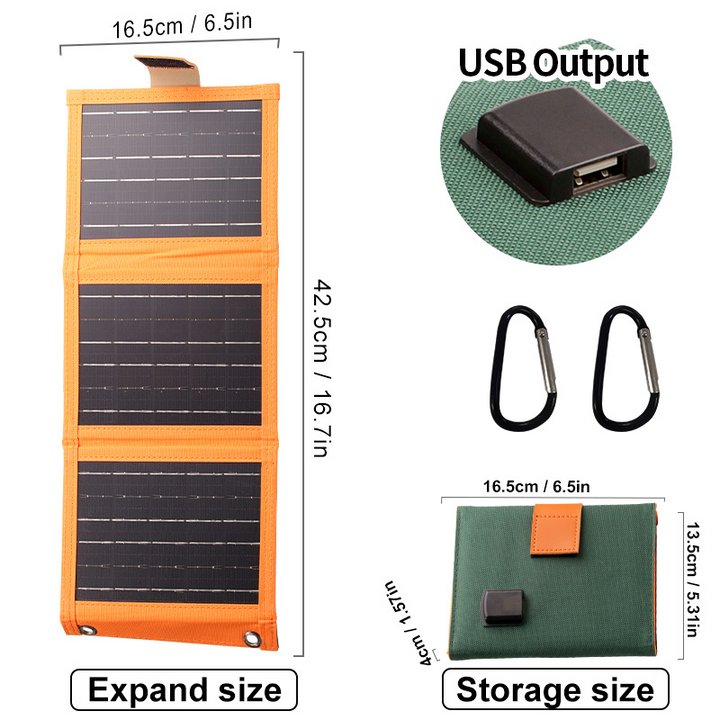 Trekvolt™ – Foldable USB Solar Panel for Hiking &amp; Camping + 50% OFF