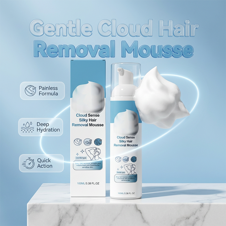 Velourine™ – Painless Cloud Foam Hair Removal Mousse for Silky-Smooth Skin + 1+1 FREE