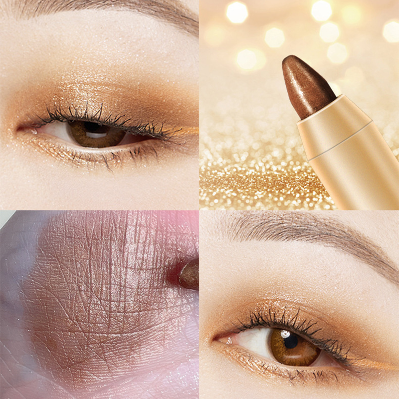 Lustara™ – Waterproof Shimmer Eyeshadow Stick Set with Built-In Blending Sponge + 1+1 FREE