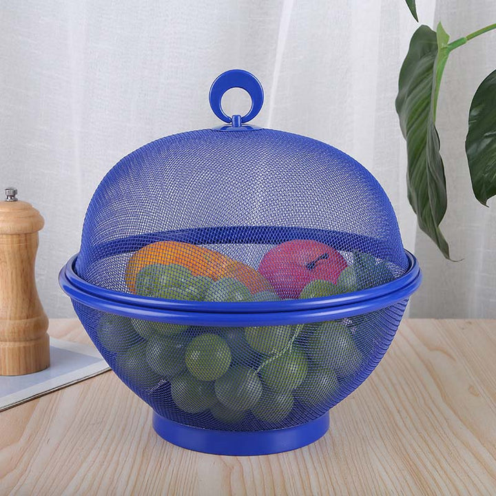 Larder™ – Breathable Mesh Fruit Basket with Lid &amp; Built-In Colander + 50% OFF