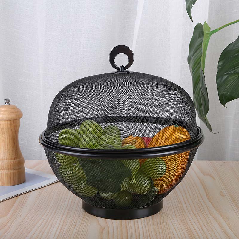 Larder™ – Breathable Mesh Fruit Basket with Lid &amp; Built-In Colander + 50% OFF