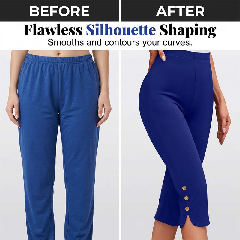 Velora™ – High-Waist Tummy-Control 4-Way Stretch Capris + 50% OFF