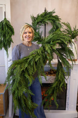 The Deluxe Norfolk Pine Garland - A Designer Look, Effortlessly + 50% OFF